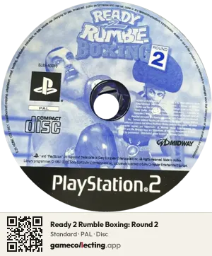 Ready 2 Rumble Boxing: Round 2 PlayStation 2, PAL disc