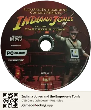 Indiana Jones and the Emperor's Tomb Computer, PAL disc