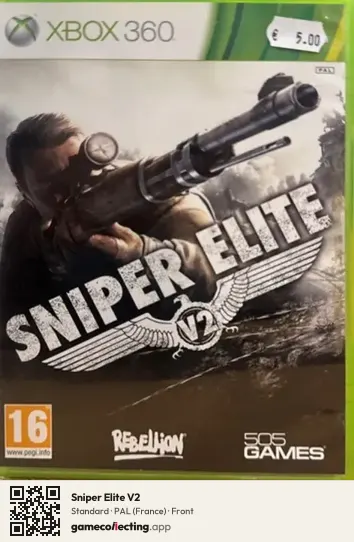 Sniper Elite V2 Xbox 360, France box front