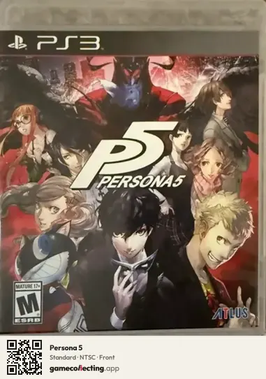 Persona 5 PlayStation 3, NTSC box front