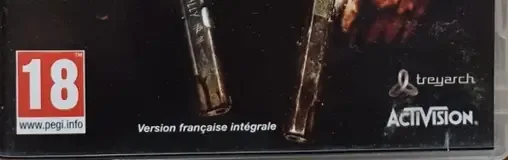 Call of Duty: Black Ops, the PEGI square on its front