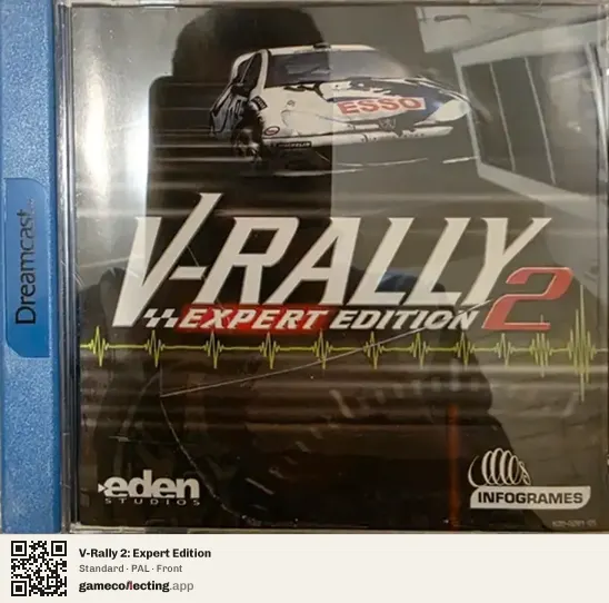 V-Rally 2: Expert Edition Sega Dreamcast, PAL box front