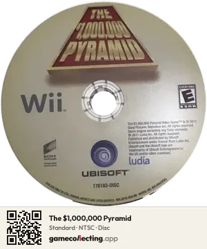 The $1,000,000 Pyramid Nintendo Wii, NTSC disc