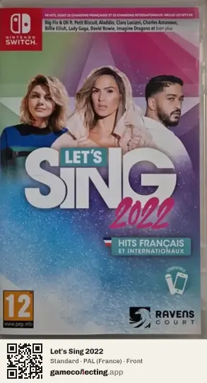 Let's Sing 2022 Nintendo Switch, France box front