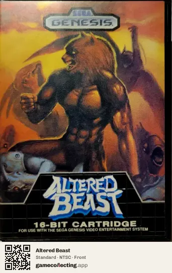 Altered Beast Sega Mega Drive / Genesis, NTSC box front