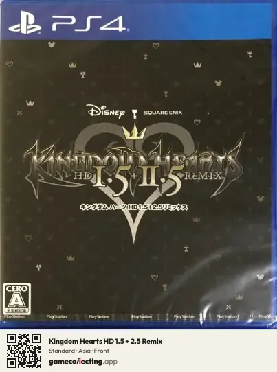 Kingdom Hearts HD 1.5 + 2.5 Remix PlayStation 4, Asia box front