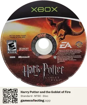 Harry Potter and the Goblet of Fire Xbox, NTSC disc