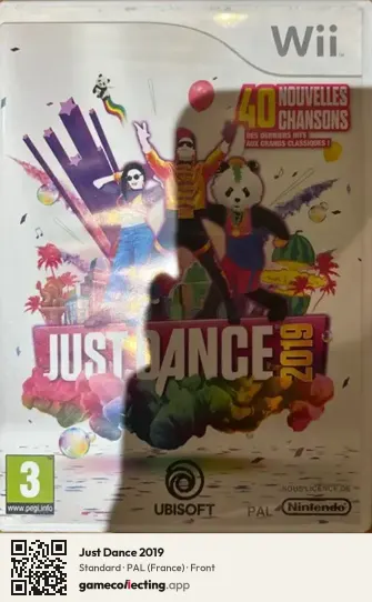Just Dance 2019 Nintendo Wii, France box front