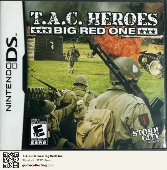 T.A.C. Heroes: Big Red One Nintendo DS, NTSC box front