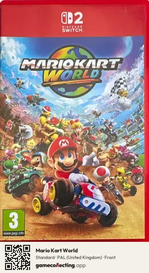 Mario Kart World Nintendo Switch 2, United Kingdom box front