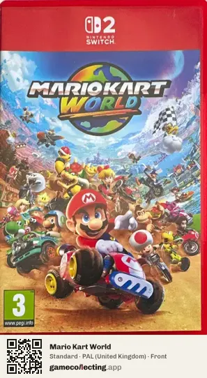 Mario Kart World Nintendo Switch 2, United Kingdom box front