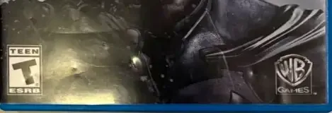 Batman: Arkham Origins, the ESRB box on its front