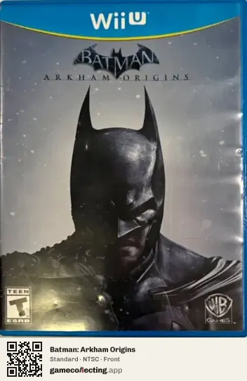 Batman: Arkham Origins Nintendo Wii U, NTSC box front