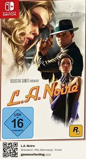 L.A. Noire Nintendo Switch, Germany box front