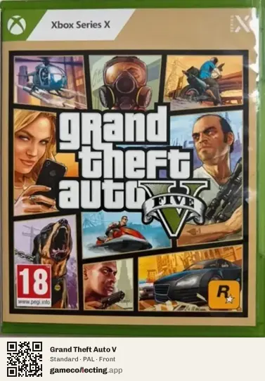 Grand Theft Auto V Xbox Series X, PAL box front