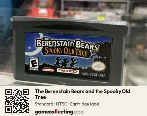 The Berenstain Bears and the Spooky Old Tree Game Boy Advance, NTSC cartridge label