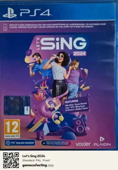 Let's Sing 2024 PlayStation 4, PAL box front