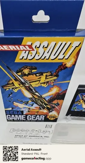 Aerial Assault Sega Game Gear, PAL box front