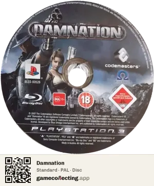 Damnation PlayStation 3, PAL disc