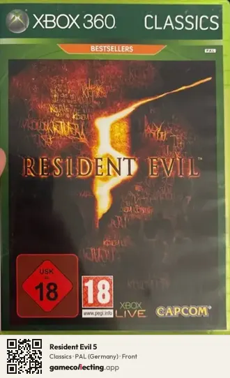 Resident Evil 5 Xbox 360, Germany box front