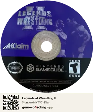 Legends of Wrestling II Nintendo GameCube, NTSC disc