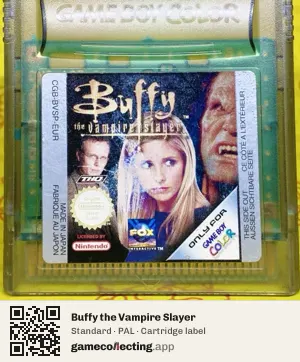 Buffy the Vampire Slayer Game Boy Color, PAL cartridge label