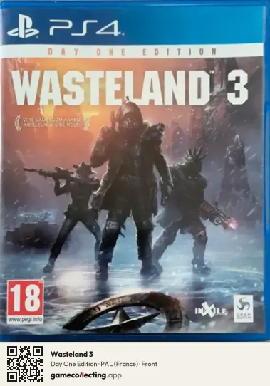 Wasteland 3 PlayStation 4, France box front