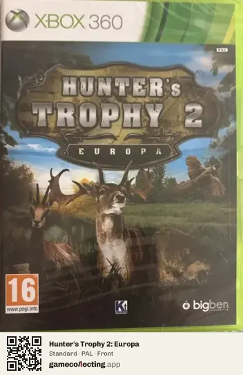 Hunter's Trophy 2: Europa Xbox 360, PAL box front