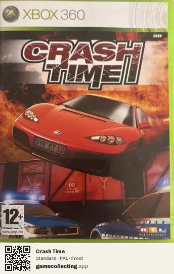 Crash Time Xbox 360, PAL box front