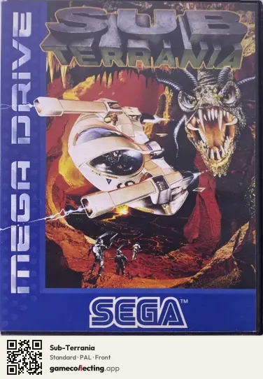 Sub-Terrania Sega Mega Drive / Genesis, PAL box front