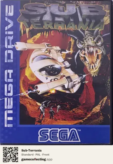 Sub-Terrania Sega Mega Drive / Genesis, PAL box front