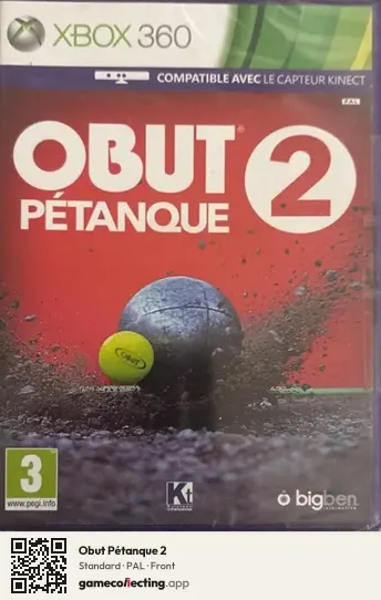 Obut Pétanque 2 Xbox 360, PAL box front