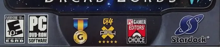 Galactic Civilizations II: Dread Lords, the ESRB box on its front