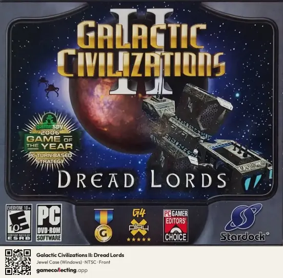 Galactic Civilizations II: Dread Lords Computer, NTSC box front