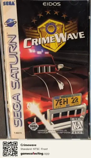 Crimewave Sega Saturn, NTSC box front