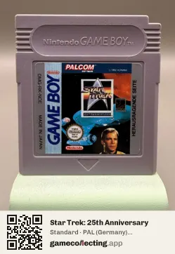 Star Trek: 25th Anniversary Game Boy, PAL cartridge label
