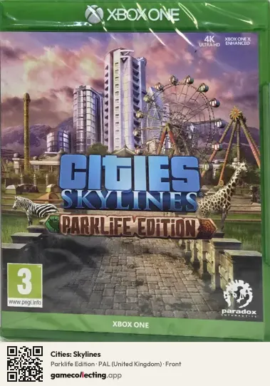 Cities: Skylines Xbox One, United Kingdom box front