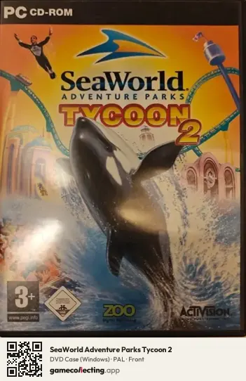 SeaWorld Adventure Parks Tycoon 2 Computer, PAL box front