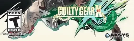 Guilty Gear Xrd Rev 2, the ESRB box on its front