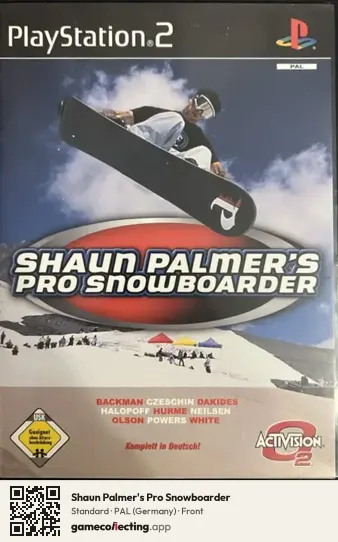 Shaun Palmer's Pro Snowboarder PlayStation 2, Germany box front