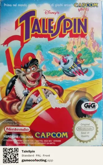 TaleSpin Nintendo Entertainment System, PAL box front