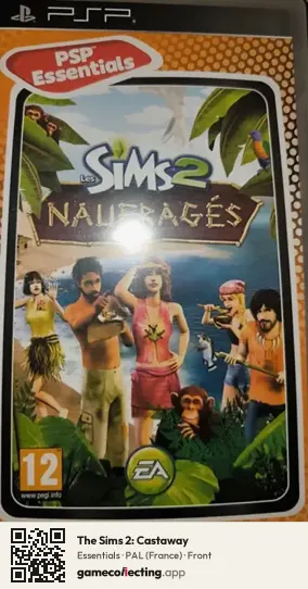 The Sims 2: Castaway PlayStation Portable, France box front