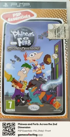 Phineas and Ferb: Across the 2nd Dimension PlayStation Portable, Italy box front
