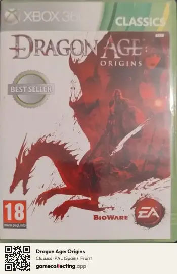 Dragon Age: Origins Xbox 360, Spain box front