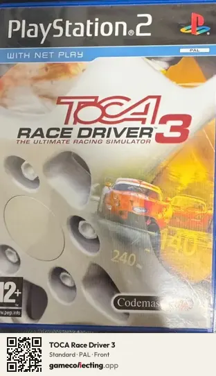 TOCA Race Driver 3 PlayStation 2, PAL box front