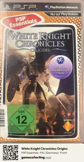 White Knight Chronicles: Origins PlayStation Portable, Germany box front