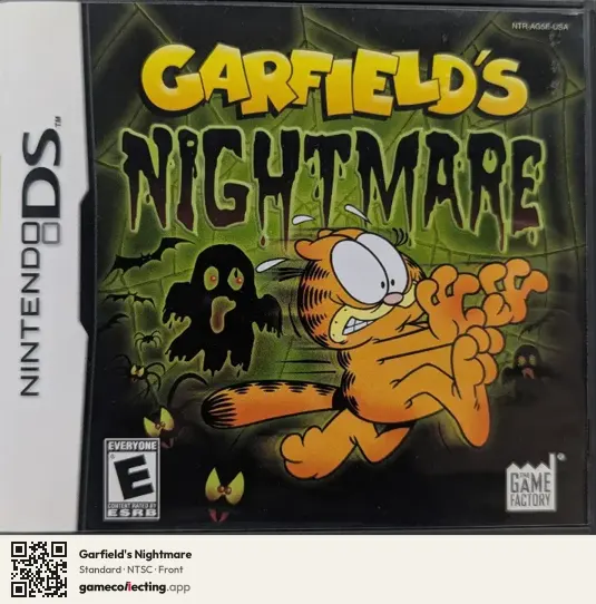 Garfield's Nightmare Nintendo DS, NTSC box front