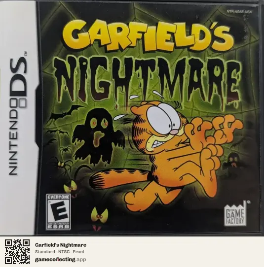 Garfield's Nightmare Nintendo DS, NTSC box front