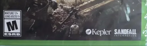 Clair Obscur: Expedition 33, the ESRB box on its front