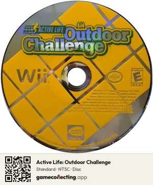 Active Life: Outdoor Challenge Nintendo Wii, NTSC disc